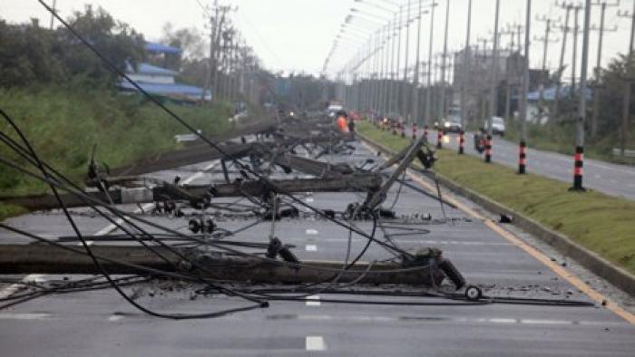 В Таиланде один человек погиб при первом ударе урагана "Пабук"