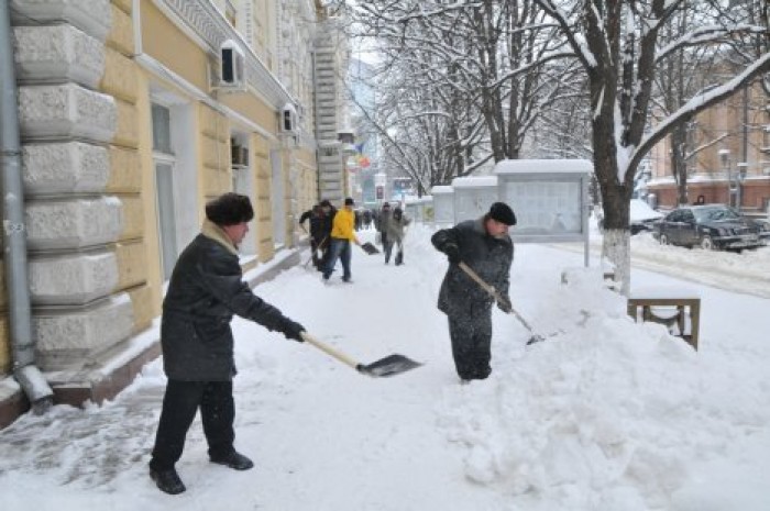 Снегопад накрыл Молдову