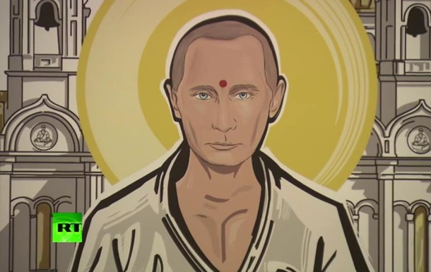 Путина изобразили Буддой и Жанной д'Арк на выставке