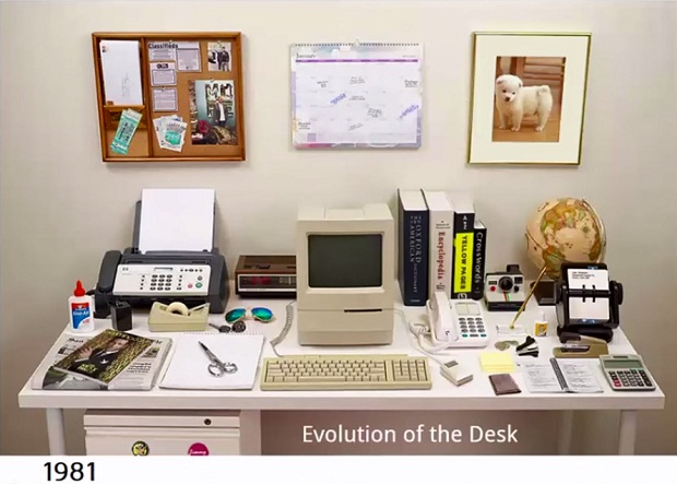 Как изменился рабочий стол за 34 года