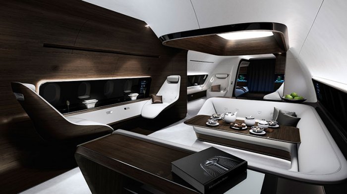 Lufthansa и Mercedes-Benz совместно разработали дизайн салона VIP-самолета