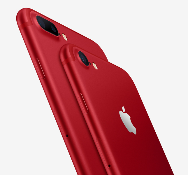 iPhone 7 и 7 Plus в красном цвете