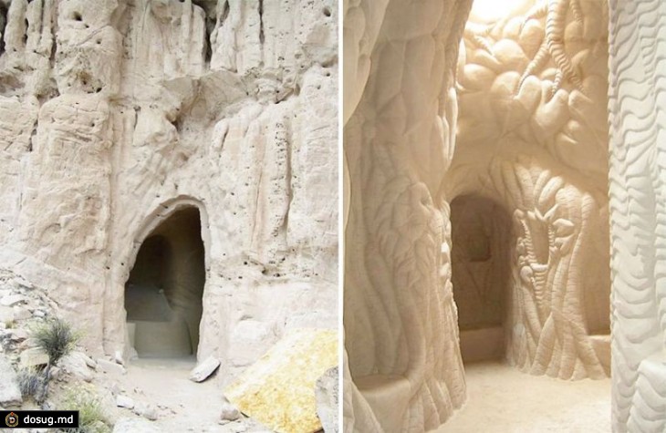 Художник провел 10 лет в горах, вырезая узоры в пещере