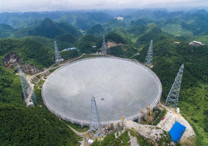 Самый большой в мире радиотелескоп FAST сдан в эксплуатацию