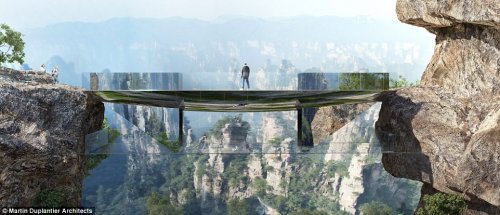В Китае планируют построить мост, "растворяющийся" в пространстве