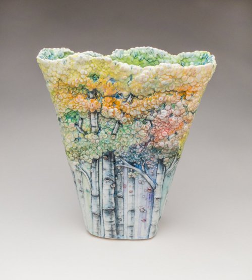 Керамические чаши и вазы, вдохновлённые осиновыми лесами Колорадо
