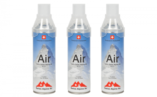Швейцарская компания Swiss Alpine Air продаёт чистейший горный воздух Альп