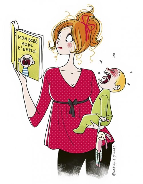 Правдивые комиксы Натали Жомар о жизни с маленькими детьми