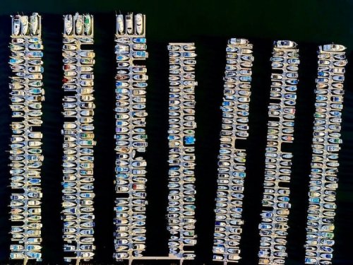 Лос-Анджелес и Нью-Йорк с высоты птичьего полёта в снимках Джеффри Мильштейна