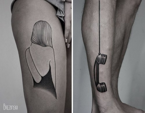 Сюрреалистичные татуировки от Ильи Брезинского
