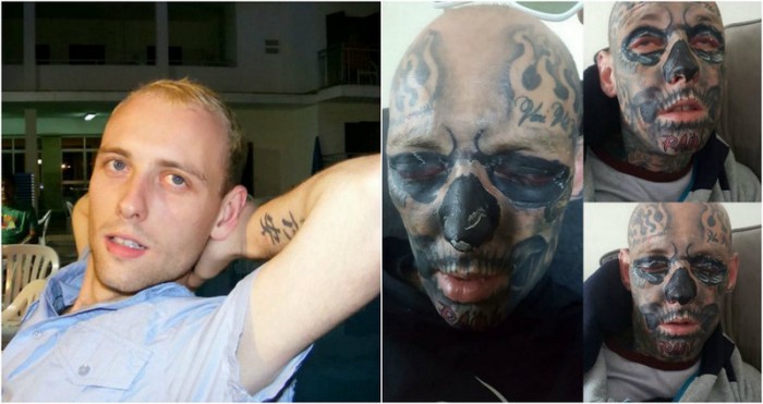 Ирландец потратил $36 000, чтобы забить себя 600 татуировками