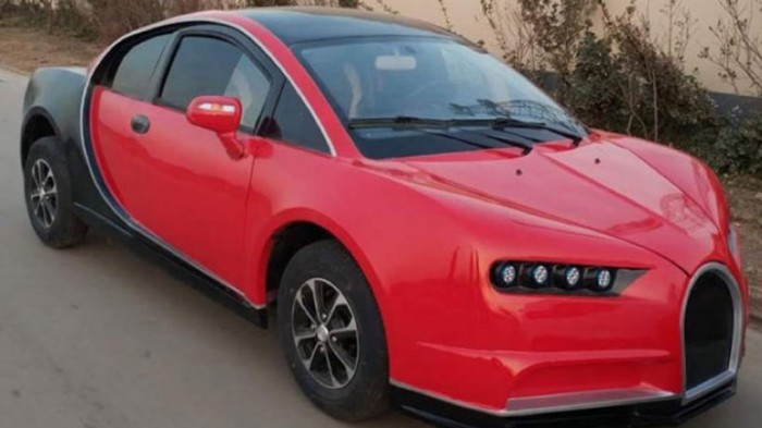 Китайцы создали копию Bugatti Chiron за 300 тысяч рублей