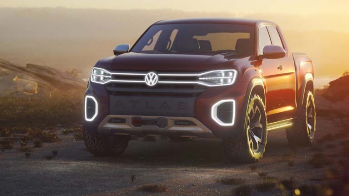 Компания Volkswagen может выпустить большой пикап на базе Atlas