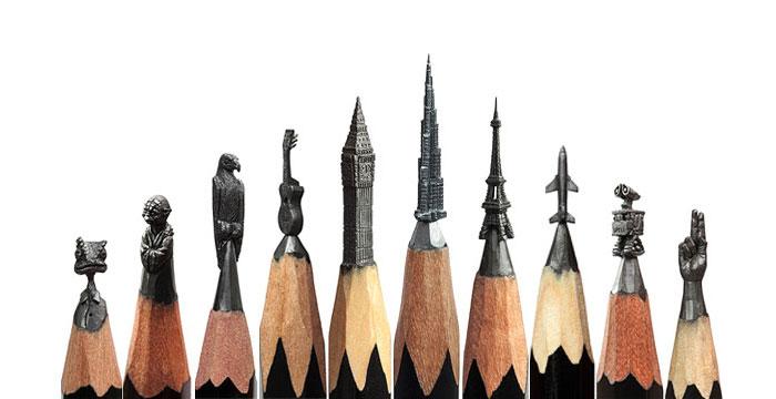 Скульптор из Уфы превращает карандаши в известных героев ❘ фото