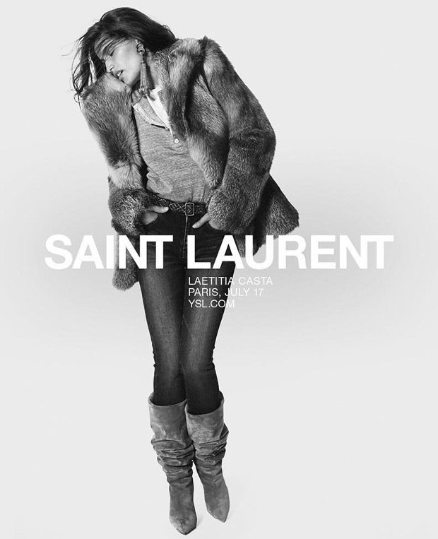 Летиция Каста для Saint Laurent