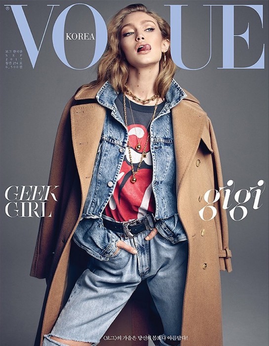 Джиджи Хадид в кавер-стори корейского Vogue
