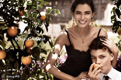 Бьянка Балти в рекламе ювелирной коллекции Dolce & Gabbana \