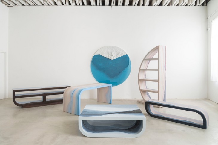 Коллекция мебели из песка и стекла Fernando Mastrangelo