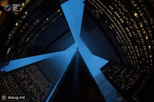 Небоскрёбы в деловом районе в Торонто.