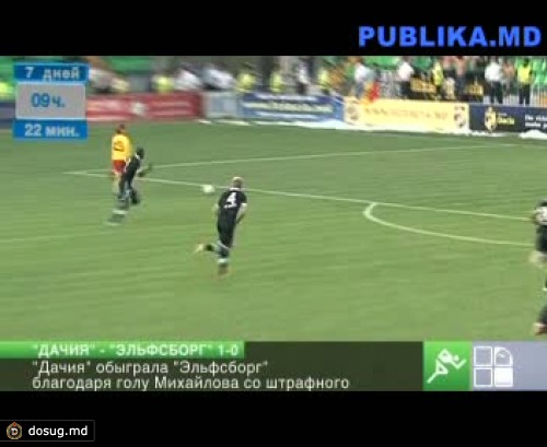 "Дачия" обыграла "Эльфсборг" 1:0