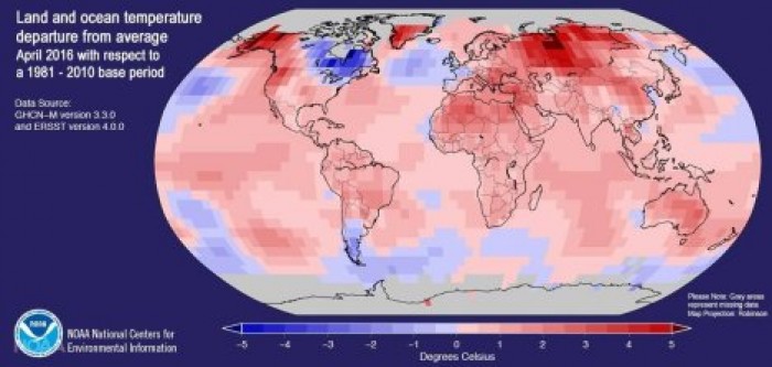 2016 год станет самым жарким за всю историю метеонаблюдений