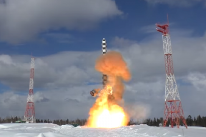 Минобороны поделилось видео испытаний ракеты «Сармат»