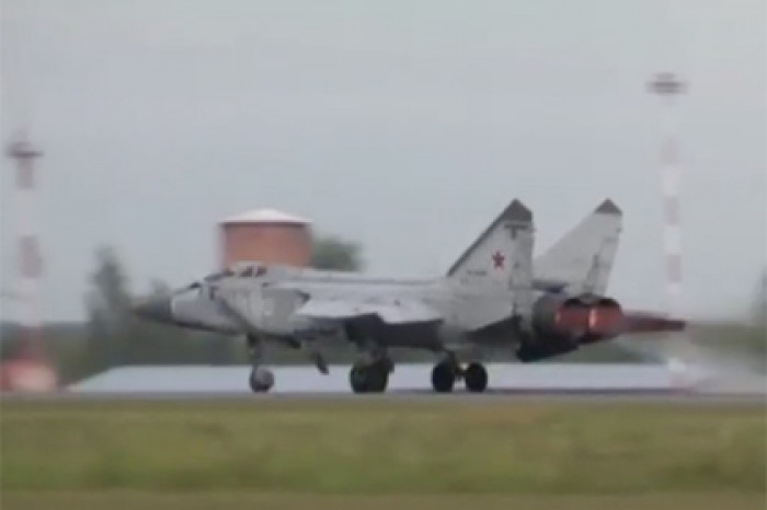 Перехват цели МиГ-31БМ попал на видео