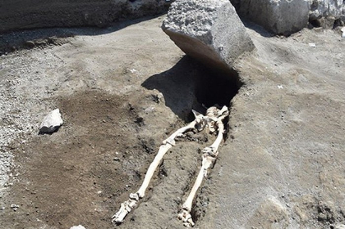 Пережившего извержение Везувия древнего инвалида случайно раздавило