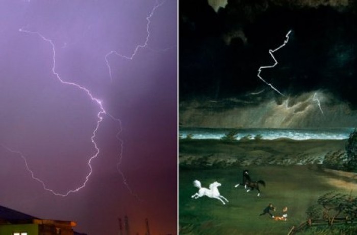 Художники веками рисовали молнию неправильно