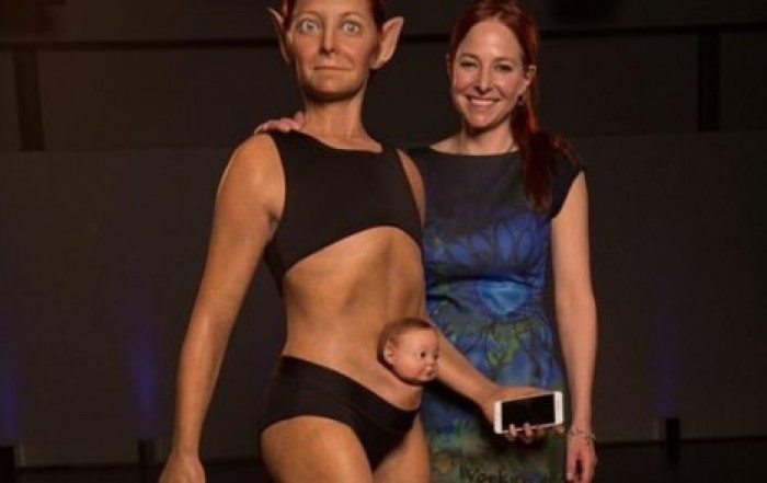 Уши летучей мыши, кожа лягушки и сумка кенгуру: учёные создали модель "идеальной" женщины будущего