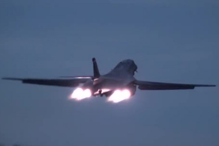 Форсаж и спираль бомбардировщика B-1B Lancer попали на видео