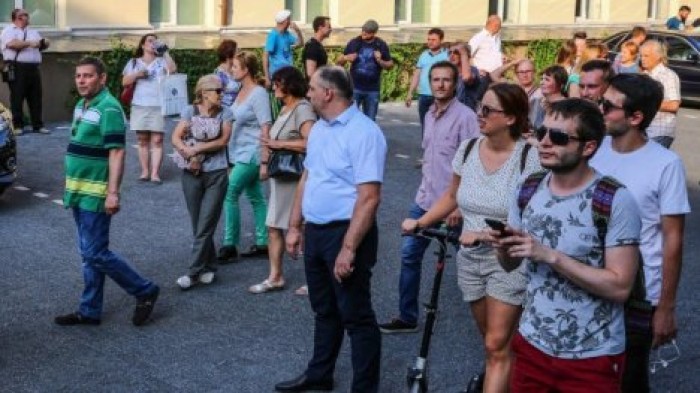 Очередной протест в центре столицы стал причиной массовых опозданий на работу