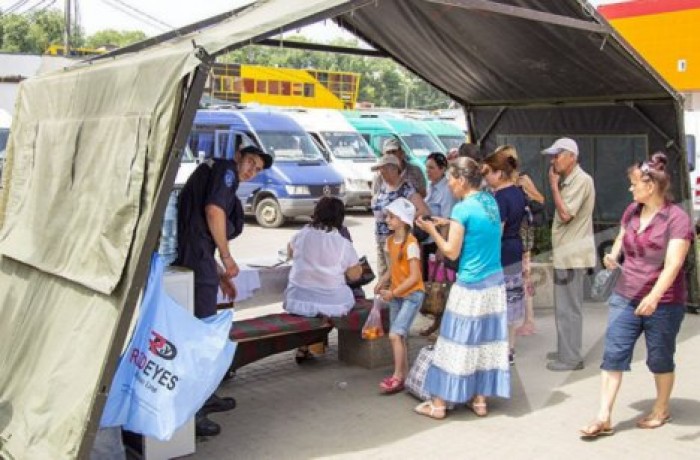 Около семи тысяч граждан получили укрытие от солнце и помощь в палатках спасателей