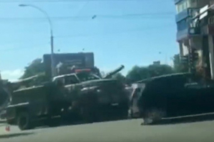 В центре Киева заглох танк