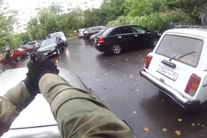 Жесткое задержание со стрельбой попало на видео