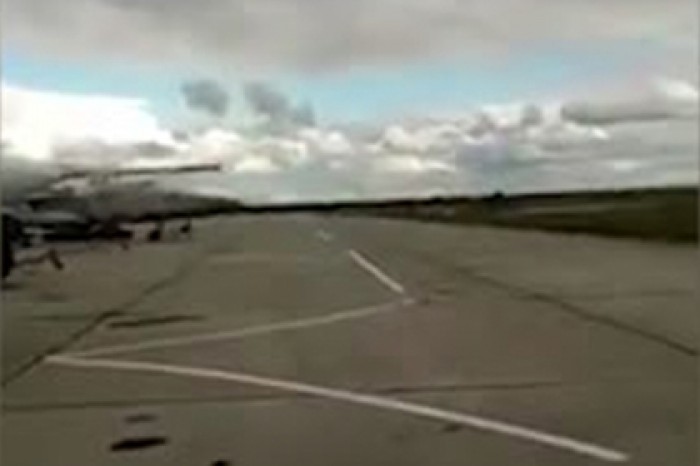 Экстремальный маневр украинского самолета попал на видео