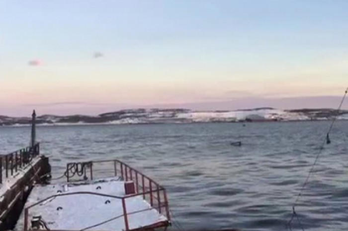 Место затопления ПД-50 попало на видео