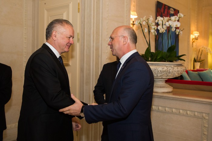 Parcursul european al Republicii Moldova, discutat de premierul Pavel Filip și președintele Slovaciei, Andrej Kiska