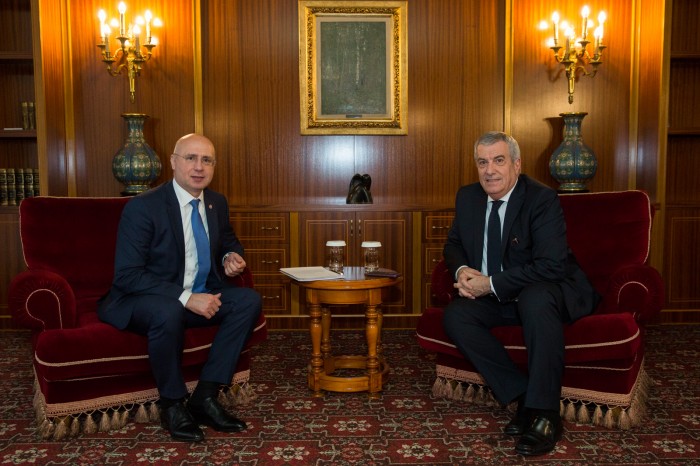 Premierul Pavel Filip s-a întâlnit cu președintele Senatului României, Călin Popescu-Tăriceanu