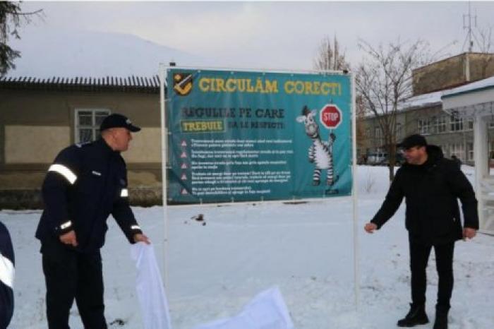 Аллея безопасности открылась в селе Джамэна Новоаненского района