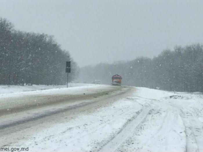 На национальных дорогах трафик осуществляется в зимних условиях