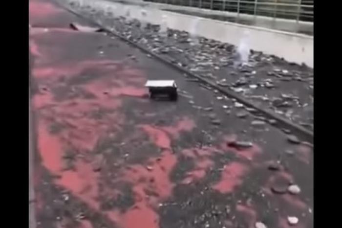 Разрушенная штормом набережная в Олимпийском парке Сочи попала на видео