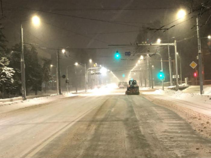 Ситуация в столице в условиях снегопада