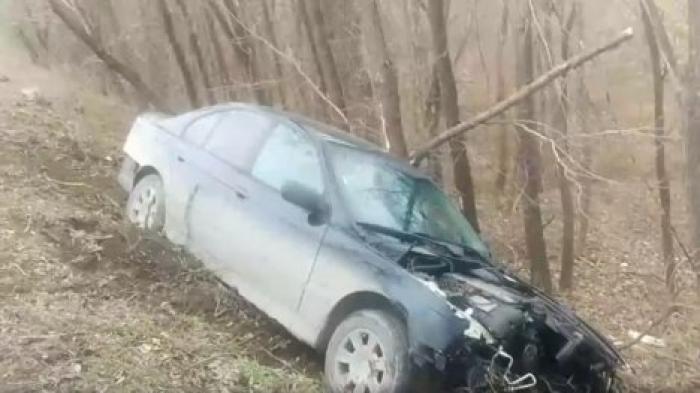 BMW вылетел в кювет на Чеканах