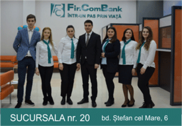 FINCOMBANK S.A. DESCHIDE O NOUĂ SUCURSALĂ ÎN ORAȘUL CHIȘINĂU