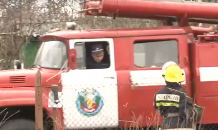 Пожар в частном доме в Рышканах