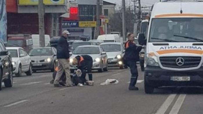 Автомобиль сбил парня на пешеходном переходе в Кишиневе
