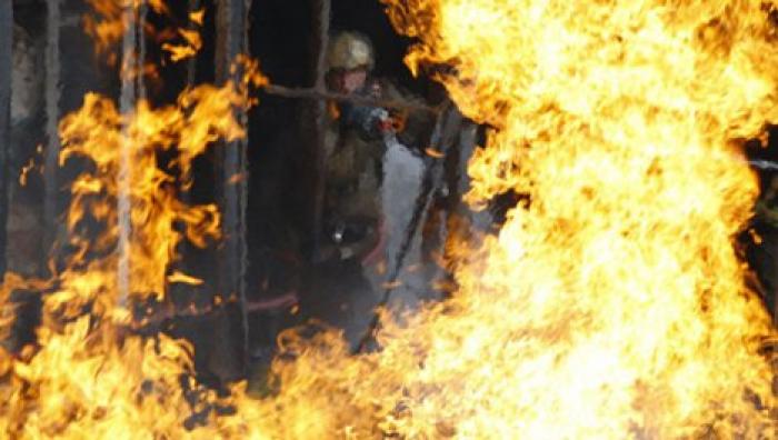 На улице Николае Димо в сауне вспыхнул пожар