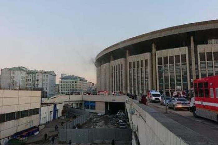 В Москве загорелся «Олимпийский»