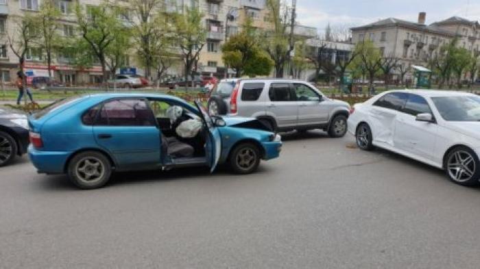 Авария на столичном бульваре Григоре Виеру